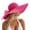 Dark Blue, variant on Straw Sun Hats for Women Bow Accent Hat Solid Color Casual UV Protection Hat for Summer Beach Vocation