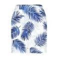 thumbnail image 4 of ZCFZJW Summer Tropical Palm Tree Print Swim Trunks for Men Lightweight Casual Quick Dry Drawstring Elastic Waist Beach Hawaiian Shorts Pants with Pockets Sky Blue XL, 4 of 5