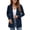Dark Blue, variant on Women Casual Cardigan Sweater Front Open Long Sleeve Knitted Jacket with Pockets