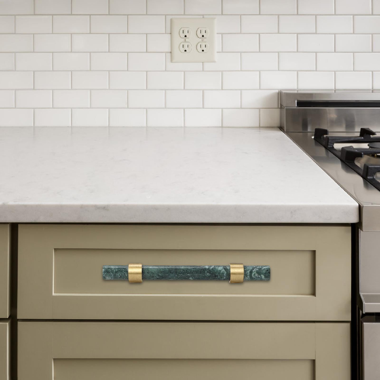 Drawer Handle Cabinet Pulls Marble Elegance Vintage Inspired Design for Kitchen Bathroom Dresser