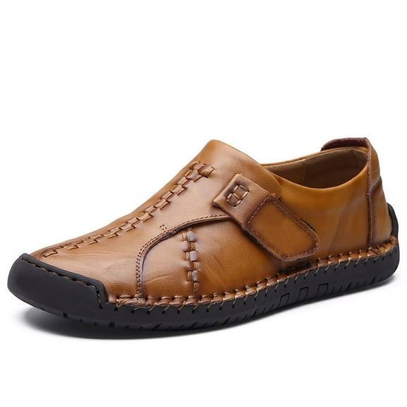 Men's Casual Loafers Slip On Leather Shoes Lightweight Driving Shoes Moccasins Classic Penny Loafer Flats Boat Shoes Outdoor Walking Shoes