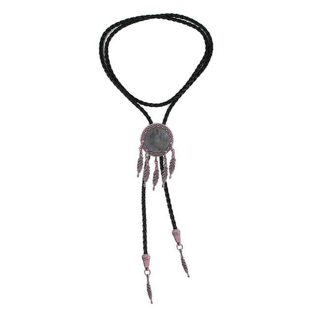 Retro Bolo Tie borlas colgante PU cuero cuerda occidental camisa s para Cosplay aniversario hombres mujeres fiesta de cumpleaños Sunnimix Corbata de bolo