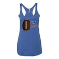thumbnail image 2 of Wild Bobby Football Fingerprint It's in My DNA Sports Women Tri-Blend Racerback Tank Top, 2 of 6