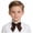 Brown, variant on qolati Bow Tie for Boys Girls Classic Solid Color Adjustable Bowtie Kids Bow Tie for School Uniform Party Graduation Wedding Khaki