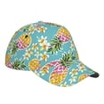 thumbnail image 3 of Balery Baseball Cap Adjustable Size for Running Workouts and Outdoor Activities All Seasons Dad Hat(Cute Pineapples), 3 of 9