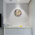 thumbnail image 3 of Birds and Flowers Wall Clock 12 Inch Silent Non Ticking Battery Operated Easy to Read for Kitchen Living Room, 3 of 8