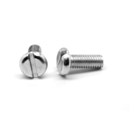 

#4-40 x 3/8 (FT) Coarse Thread Machine Screw Slotted Binder Undercut Low Carbon Steel Zinc Plated Pk 100