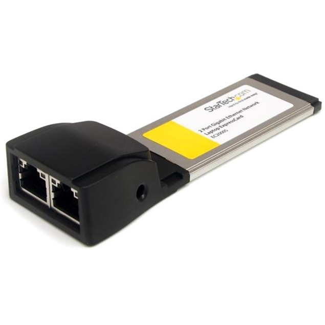 Dual Port ExpressCard Gigabit Laptop NIC Network