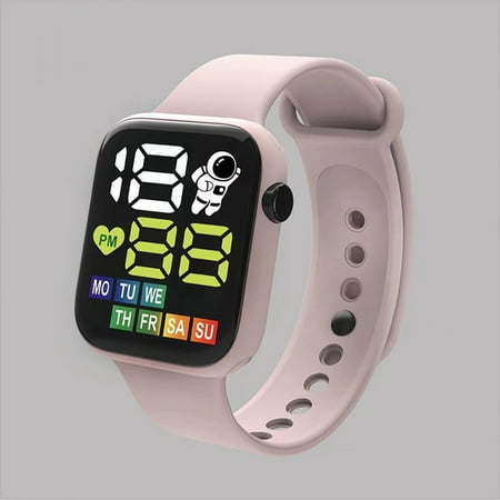 Perfect Gift for Child! HIMIWAY Sweatshirt Dress Kids  Digital Watches Kid-Friendly Smartwatch with Parental Controls LED Electronic Waterproof Watch