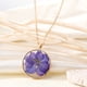 thumbnail image 3 of Collar con colgante de flores secas, collar de girasol de resina para mujeres y niñas MFZFUKR BST3006972-1, 3 of 5