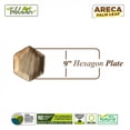 thumbnail image 2 of 9” Hexagon Plate | 100% Natural Eco-friendly Heavy Duty & Re-usable Backyard Compostable | Disposable | Biodegradable |Theme Party, Wedding |Hexagon Plate | Pack of 10, 50, 100, 2 of 5