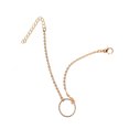 thumbnail image 3 of Boucle de Mode Délicat Réglable Résistant à l'Usure Or et Argent Rond Bracelet de Cheville en Argent Valentines Jour Chaînes de Pied pour les Femmes Or, 3 of 6