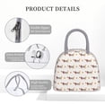 thumbnail image 4 of Easygdp Dachshund Dog Puppy Bolsa de Almuerzo Insulada Grande, Forro de Aluminio, Diseño Espacioso, a Prueba de Fugas, Ideal para Trabajo, Picnics, Viajes y Actividades al Aire Libre, 4 of 6