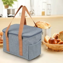 Tyidzon Large Lunch Box for Women, Reusable Lunch Bags, Portable Waterproof Insulated Lunch Box for Work, Picnic, Outdoor Gray