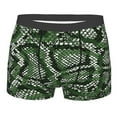 thumbnail image 5 of Uemuo Green Snakeskin Pattern Men's Boxer Briefs,Trunk Anti-Chafing,Comfortable, Durable, and Stylish Underwear-, 5 of 9