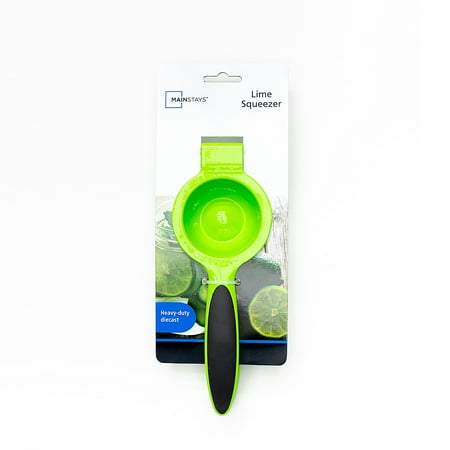 

Mainstays Heavy Duty Diecast Lime Green Manual Juicer and Squeezer with Comfort Grips Handles