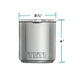 thumbnail image 4 of Vaso YETI Rambler Lowball 2.0 apilable de 295 ml con tapa Rescue Red, 4 of 7