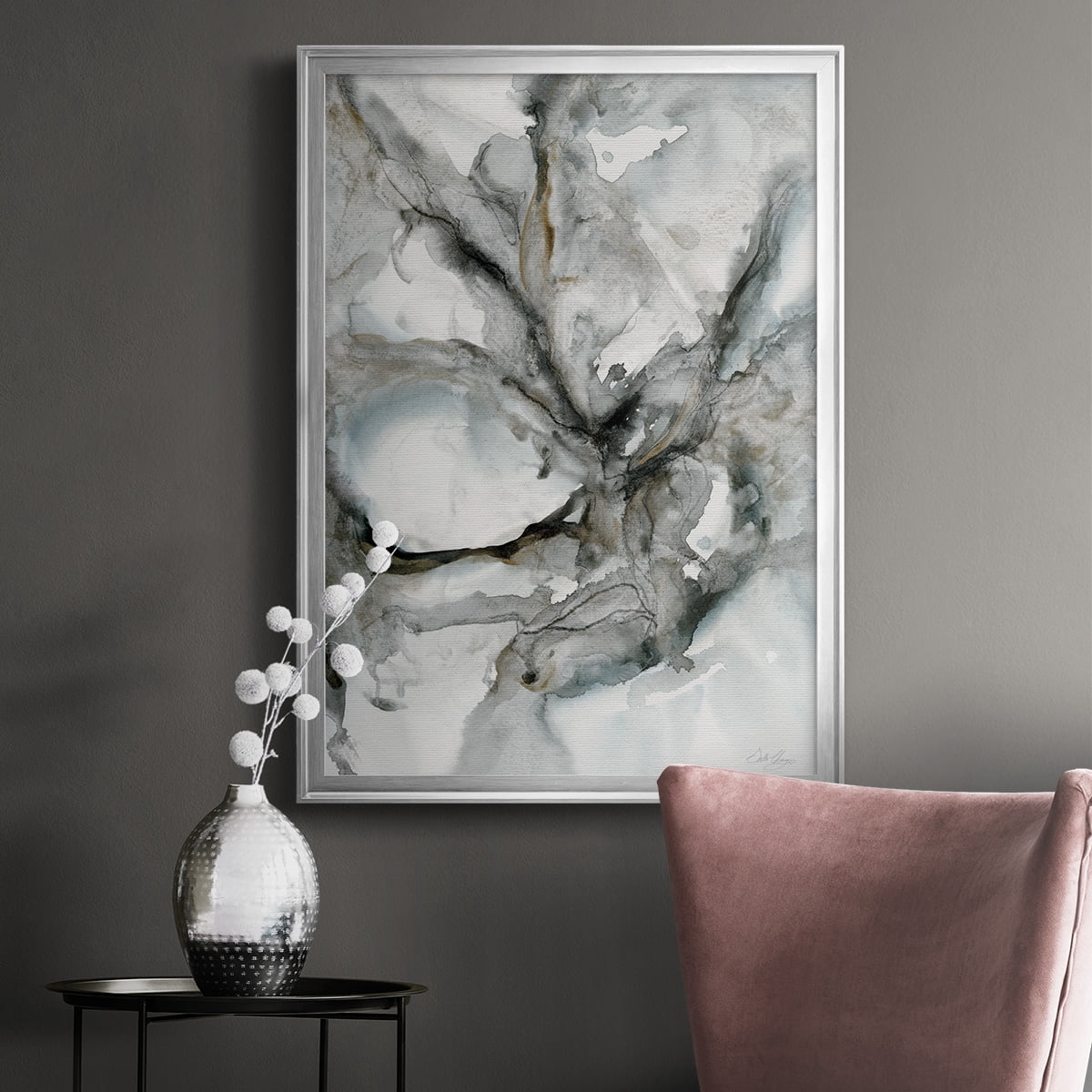 Marble Harmony Premium Framed Print - Ready to Hang