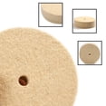 thumbnail image 3 of 3 Inch Wool Felt Polishing Buffing Grinding Wheel Polisher Disc Pad Rotary Tool, 3 of 4