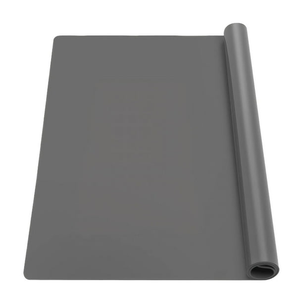Naiovety Mantel Individual de grueso Extra grande, tapete de silicona de calidad alimentaria, muchos usos, tapete PROTECTOR DE SUPERFICIE grande Mostrada gris