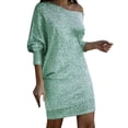 thumbnail image 1 of XDZJLR Womens Dresses One Shoulder Ruched Bodycon Velvet Sleeveless Wrap Slit Cocktail Party Midi Skirt, 1 of 4