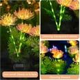 thumbnail image 4 of 4 Pack Solar Garden Lights Outdoor, Solar Flower Lights for Yard with Lighting Modes, Glowing Flowers & Stems, Auto ON/Off Outdoor Light for Garden Decoration,Yard Decor and Gift for Mother, 4 of 7