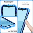 thumbnail image 5 of Casetego for Samsung Galaxy A15 5G Case,Heavy Duty Shockproof Protection Hard Plastic+Silicone Rubber Hybrid 3 in 1 Drop Protective Case for Women Girls,Blue Rose, 5 of 9