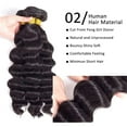 thumbnail image 4 of Ustar Brazilian Virgin Hair Loose Wave Bundles Loose Deep Wave Bundles Human Hair Bundles Weave Hair Human Bundles Natural Black Color 18 Inch, 4 of 5