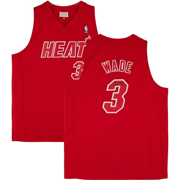 Dwyane Wade Miami Heat Autographed Red Mitchell & Ness 2012 Christmas Day Swingman Jersey - Fanatics Authentic Certified