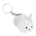thumbnail image 2 of Milageto Pet Hair Collector Cute Rabbit Shaped Clear Portable for Pet Lovers Keychain, 2 of 8