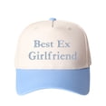 thumbnail image 4 of Best Ex Girlfriend Letter Embroidered Color Block Trucker Hat Unisex Adjustable Cotton Breathable Fashion Cap for Travel Daily Wear, 4 of 10