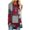 Red, variant on IROINNID Deals Ladies Long Sleeve T Shirts Lounge Socket Geometry Printed Round-Neck Tops,Wine