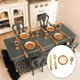 thumbnail image 4 of Mini cuchillos de licencia dorada 4x1:12, de vajilla de simulación de tenedor, de comedor , suministros de muebles, adornos d Yotijar Casa de muñecas de vajilla, 4 of 10