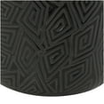 thumbnail image 5 of DecMode 19" Black Ceramic Vase with Geometric Etchings, 5 of 10