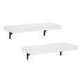 thumbnail image 2 of Furinno TANNA 22-Inch Wall Mounted Floating Display Shelves in White Set of 2, 2 of 6