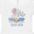 thumbnail image 4 of Inktastic Big Sis Cute Elephants with Moon and Stars Girls Baby Dress, 4 of 5