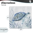 thumbnail image 4 of Stupell Industries Contemporary Smiling Turtle Gaze Canvas Art, 17 x 17, by Janet Tava, 4 of 8