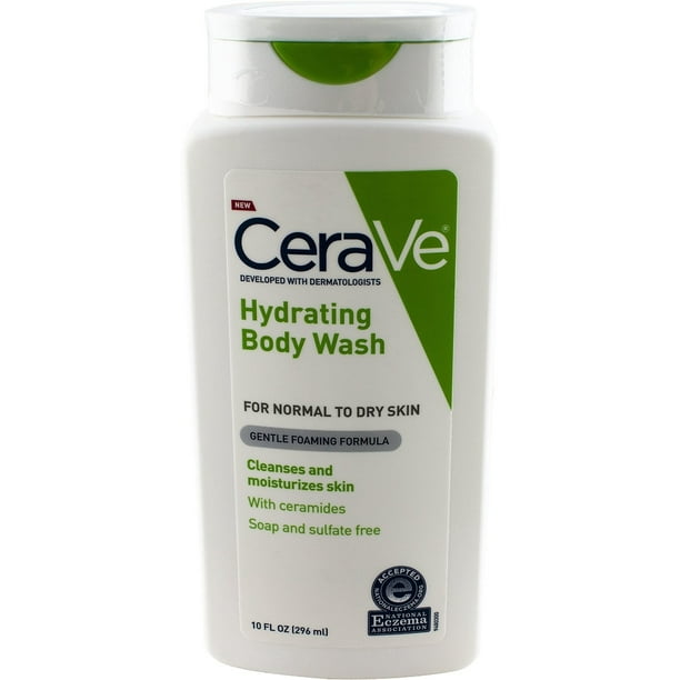 CeraVe Hydrating Body Wash 10 oz (Pack of 4)