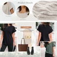 thumbnail image 3 of SUNBS Womens Summer Tops Short Sleeve Sweaters Tunic Tops Dressy Casual Business Shirts, 3 of 3