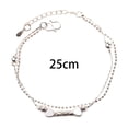 thumbnail image 3 of Segolike Women Bracelet Chain Bracelet Mother's Day Gift Decor Link Bracelet Wrist Jewelry for Party Birthday Street Valentine Wedding , Two Hearts, 3 of 8