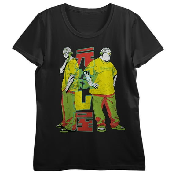 Sakamoto Days Young & Old Taro Women's Black Crew Neck Short Sleeve T-shirt-Medium