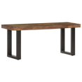 thumbnail image 1 of vidaXL Bench 110 cm Solid Reclaimed Wood and Steel, 1 of 5