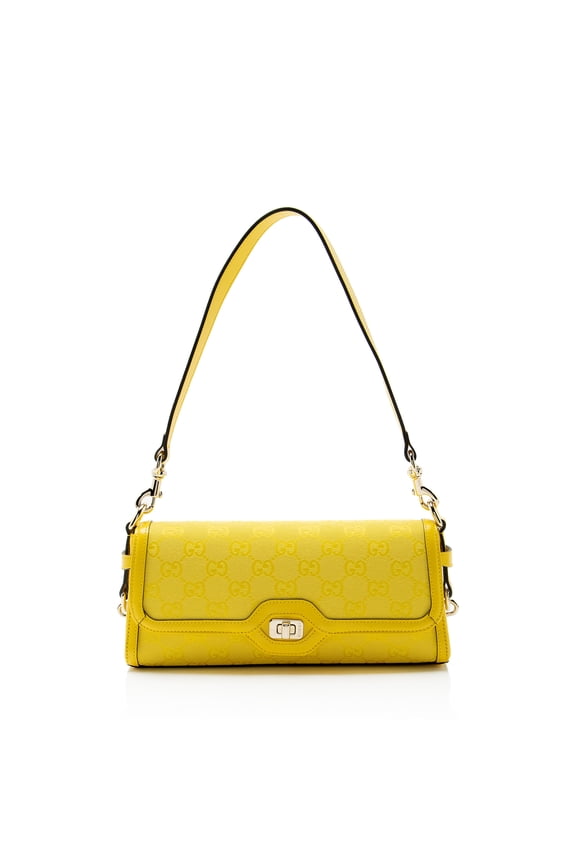 Pre-Owned Gucci GG Canvas Luce Small Shoulder Bag