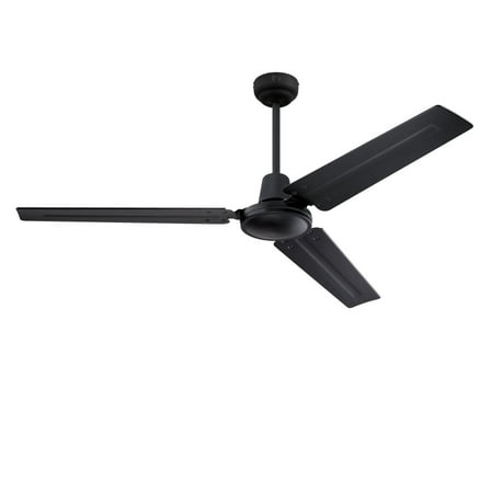 Westinghouse Lighting Jax Industrial-Style 56-Inch 3-Blade Matte Black Indoor Ceiling Fan, Remote Control Included