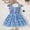 Sky Blue, variant on Dress Girls Cartoon Birthday Dresses for Girls Toddler Puffy Dress 18-24 Months