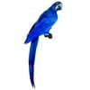 21" Lifelike Vibrant Blue and Yellow Macaw Bird Figure