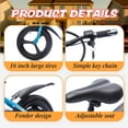 thumbnail image 7 of 24V Electric Dirt Bike for Aged 5-12, Electric Balance Bike with Battery Display, Adjustable Seat Height and Hand-Operated Brakes, Racing Grade Electric Motorcycle with 16in Tires, Blue, 7 of 7