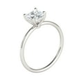 thumbnail image 3 of 1.25 Carat Solitaire Princess Cut Moissanite Engagement Rings For Womens In 10K Solid White Gold In Ring Size 6, 3 of 8