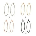 thumbnail image 4 of 1 Paire de Boucles d'Oreilles Créoles Bijoux pour Femmes Style Simple Exquis Pendentifs Ronds Accessoires de Mode Décors d'Oreilles pour Décoration Argent 7cm, 4 of 9