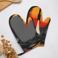 thumbnail image 4 of Hirioo Retro Space Rocket Launch for Silicone Oven Mitts for BBQ, Baking, Cooking, Set of 2, Heat Resistant 260℃, Non-Slip Kitchen Essentials, 4 of 6